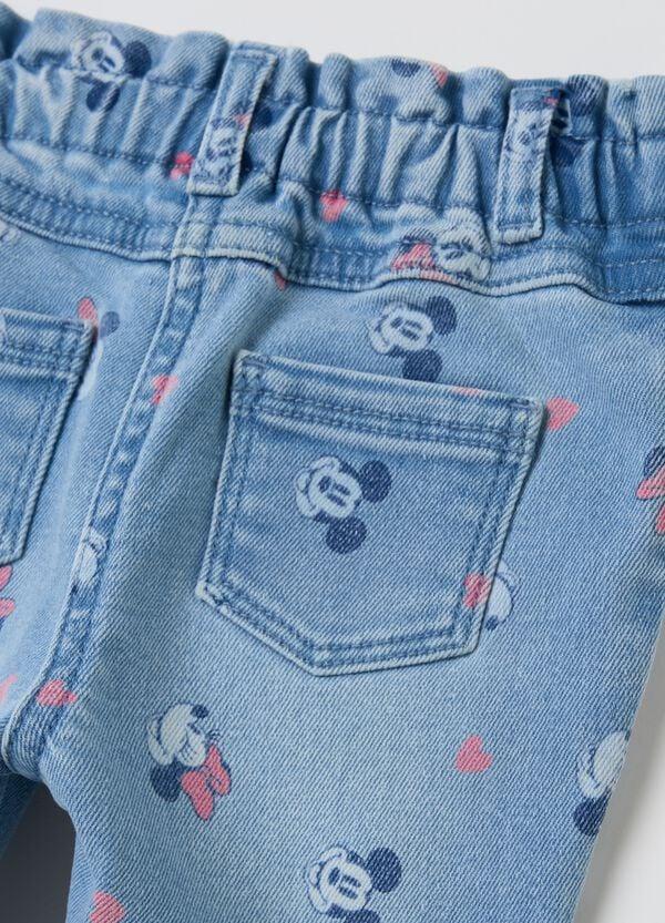 Ovs Jeans Con Stampa Minnie E Topolino All-over