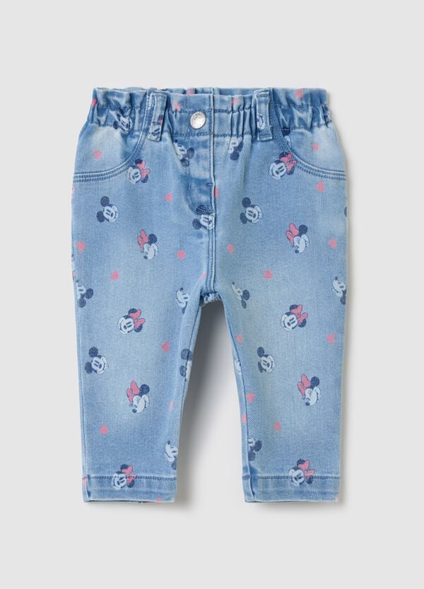 Ovs Jeans con stampa Minnie e Topolino all-over