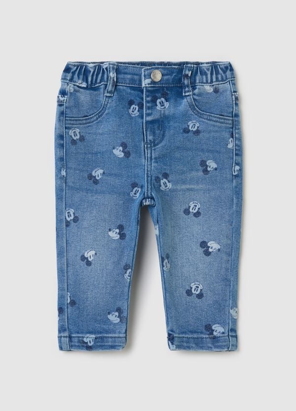 Ovs Jeans con stampa Topolino all-over
