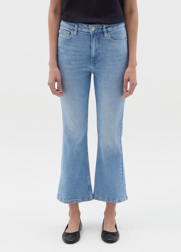 Ovs Jeans Cropped Flare Fit
