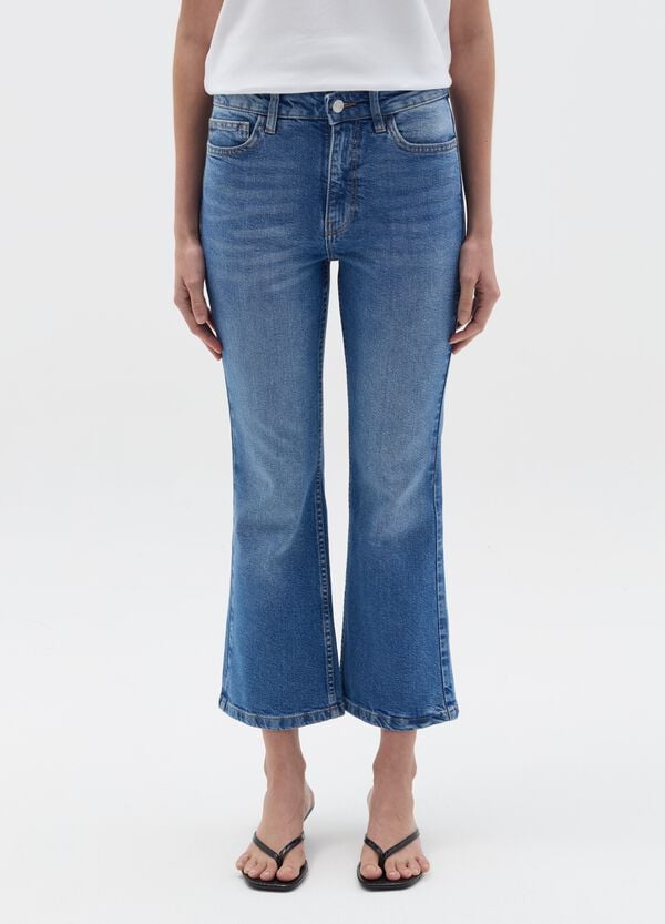 Ovs Jeans Cropped Flare Fit