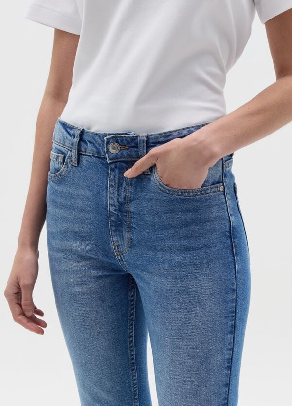Ovs Jeans Cropped Flare Fit
