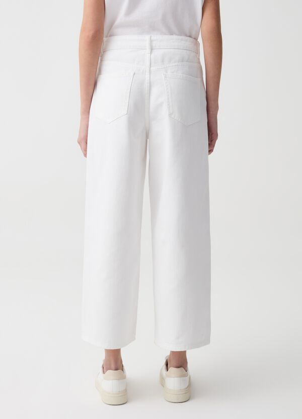 Ovs Jeans Cropped Wide Leg