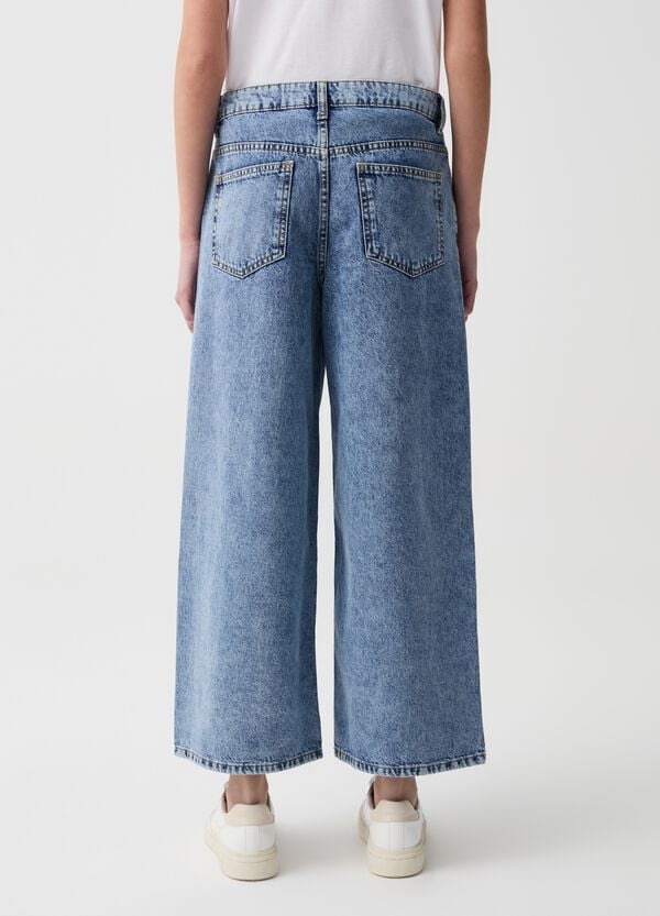 Ovs Jeans Cropped Wide Leg