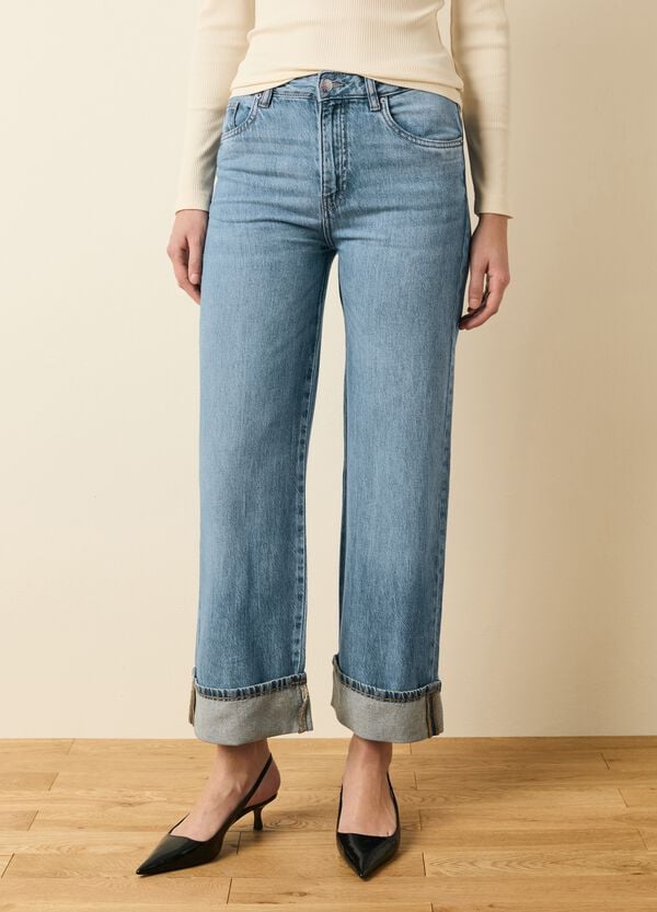 Ovs Jeans Culotte A Gamba Larga