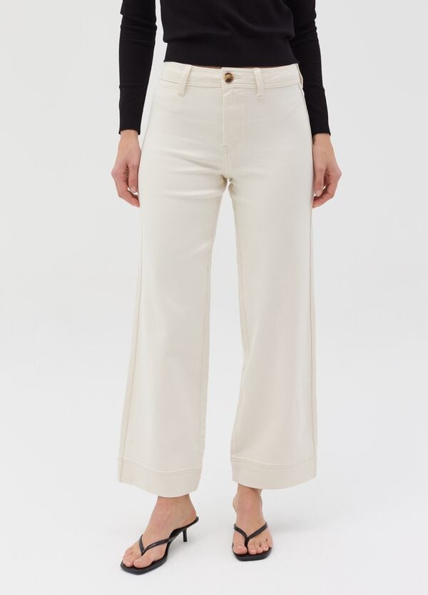 Ovs Jeans Culotte A Vita Alta