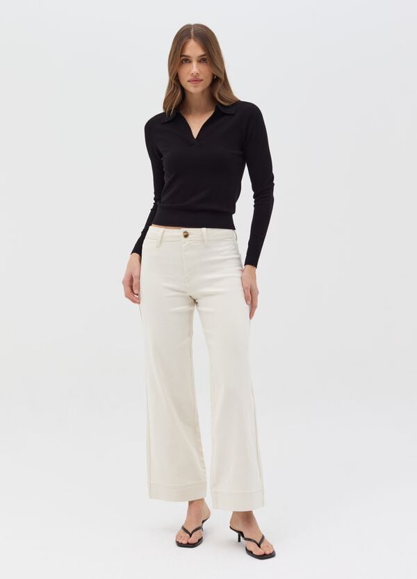 Ovs Jeans culotte a vita alta