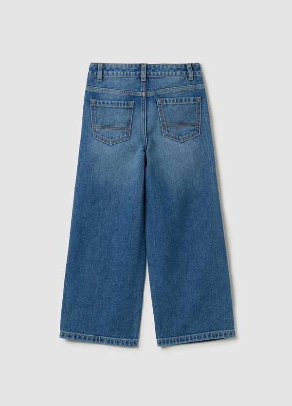 Ovs Jeans Culotte Con Borchie E Abrasioni