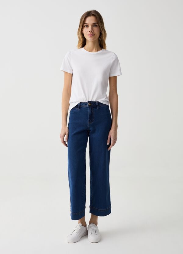 Ovs Jeans culotte wide leg cropped