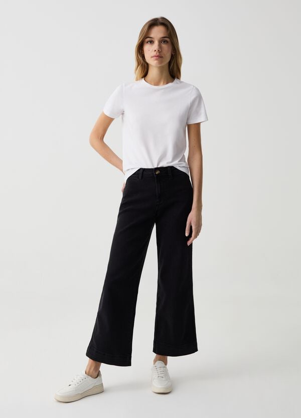 Ovs Jeans culotte wide leg cropped