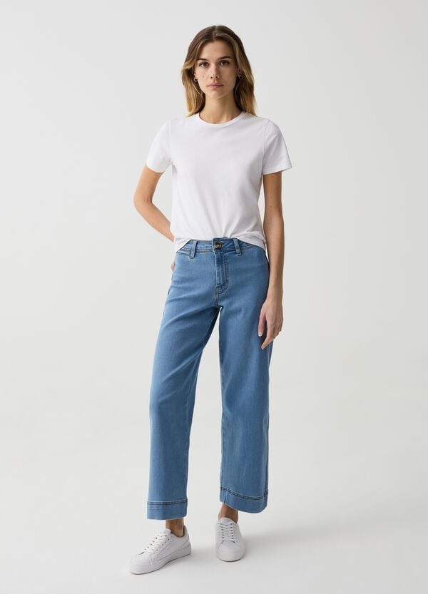 Ovs Jeans culotte wide leg cropped