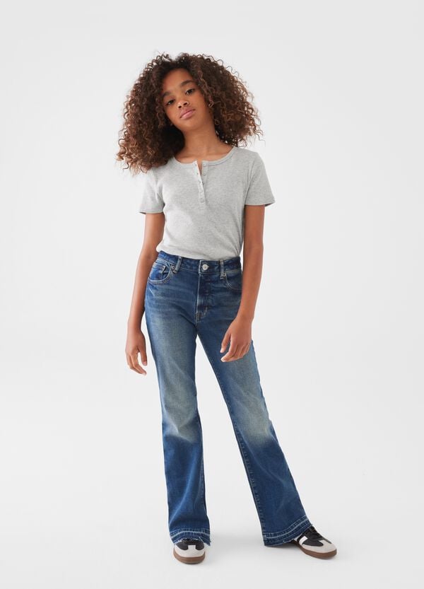 Ovs Jeans flare fit a vita alta