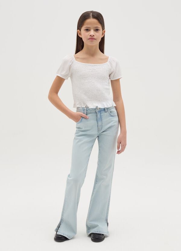 Ovs Jeans flare fit con scoloriture