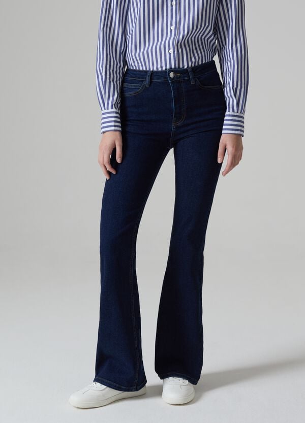 Ovs Jeans Flare Fit Rinsed