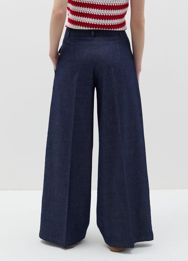 Ovs Jeans Fluido A Gamba Larga Con Pinces