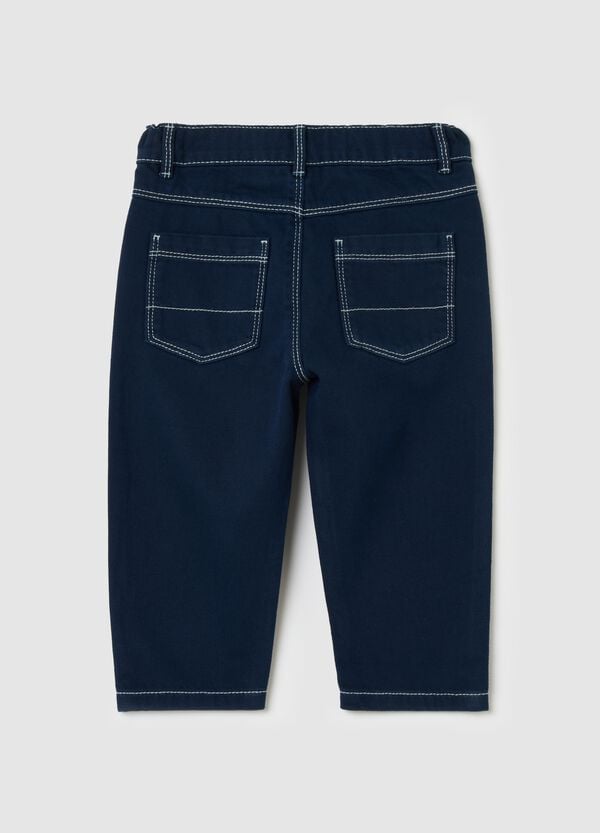 Ovs Jeans In Cotone Con Impunture A Contrasto