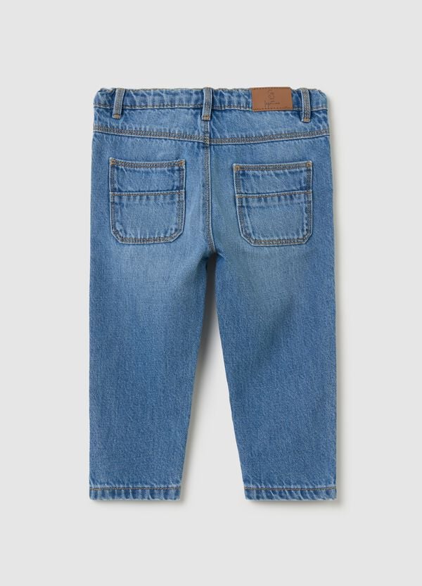 Ovs Jeans In Cotone Con Tasche E Ricamo