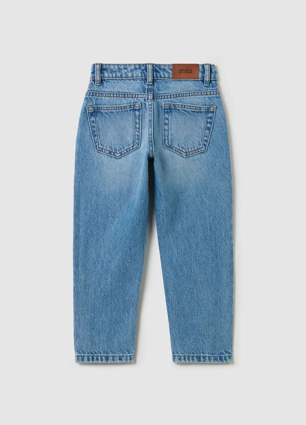 Ovs Jeans Loose Fit Con Abrasioni
