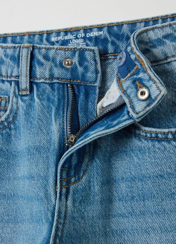 Ovs Jeans Loose Fit Con Abrasioni