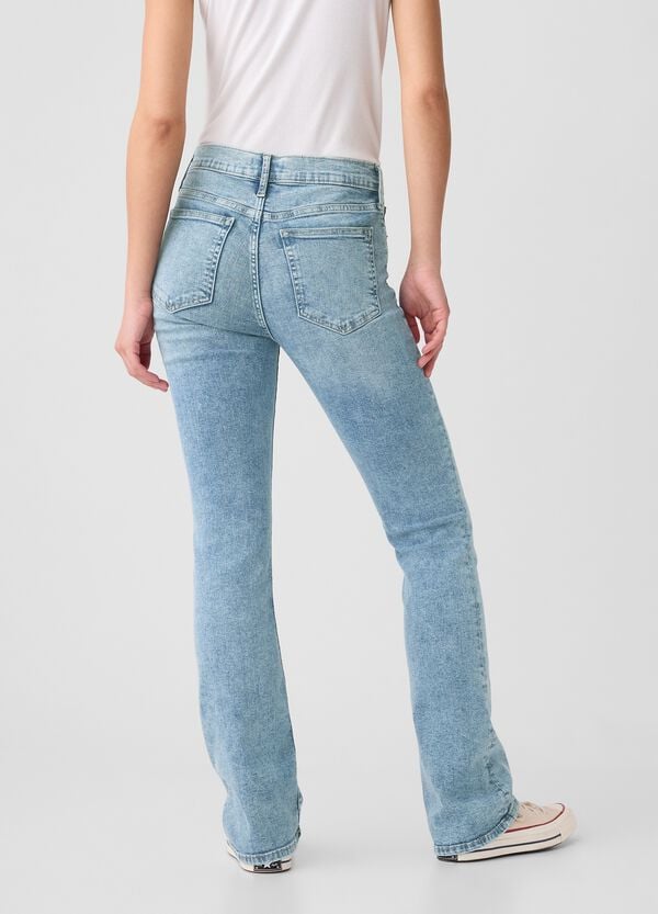 Ovs Jeans Mini Bootcut Flare Fit A Vita Media