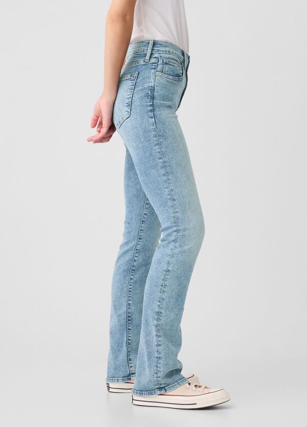 Ovs Jeans Mini Bootcut Flare Fit A Vita Media