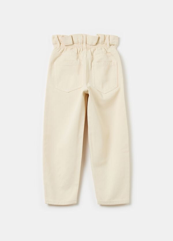 Ovs Jeans Paper Bag Con Ricamo