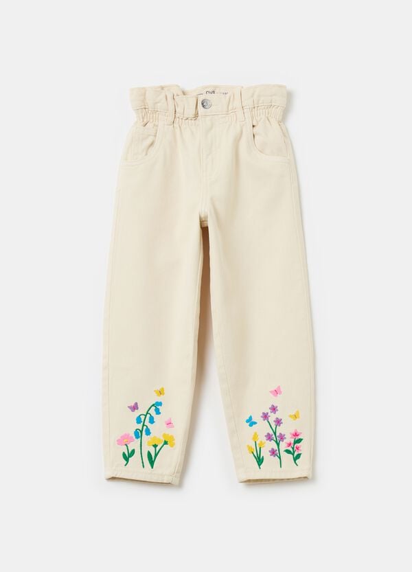 Ovs Jeans paper bag con ricamo