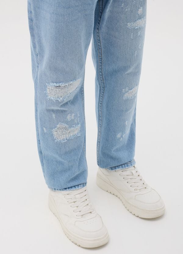 Ovs Jeans Regular Fit Con Abrasioni