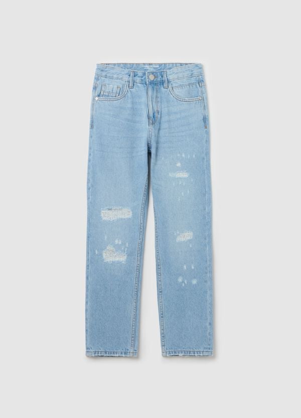 Ovs Jeans Regular Fit Con Abrasioni