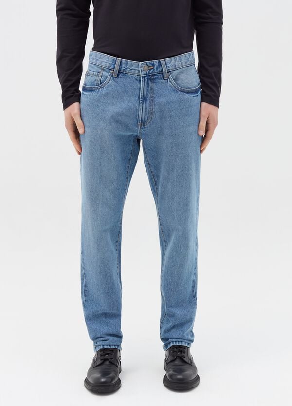 Ovs Jeans Regular Fit Con Scoloriture