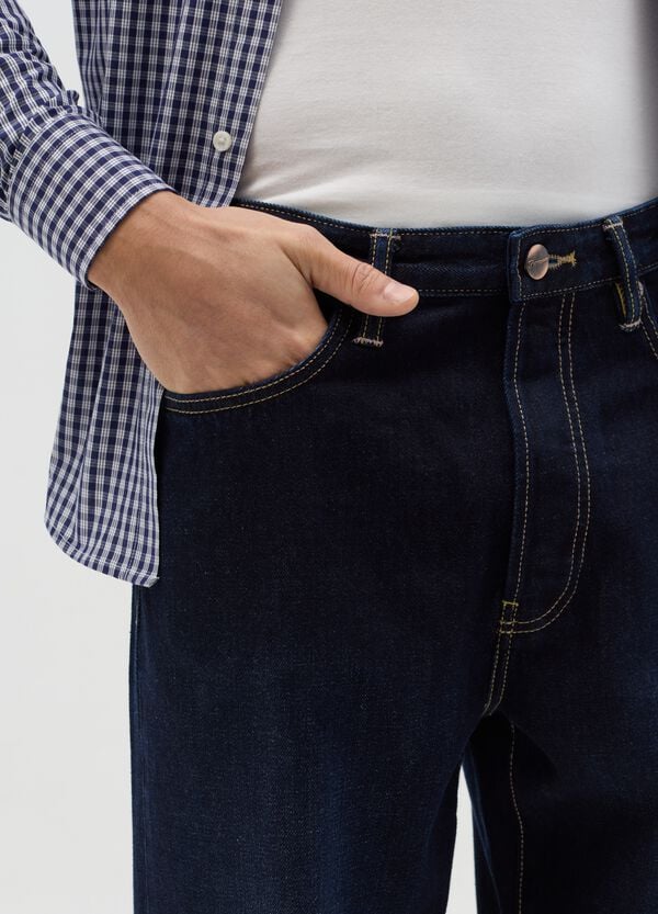 Ovs Jeans Regular Tapered Fit Blu