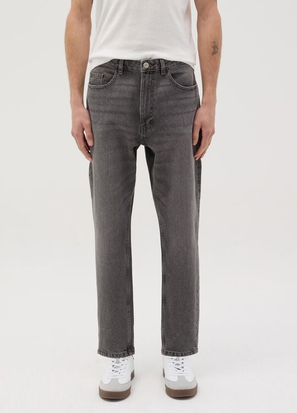 Ovs Jeans Regular Tapered Fit Con Scoloriture