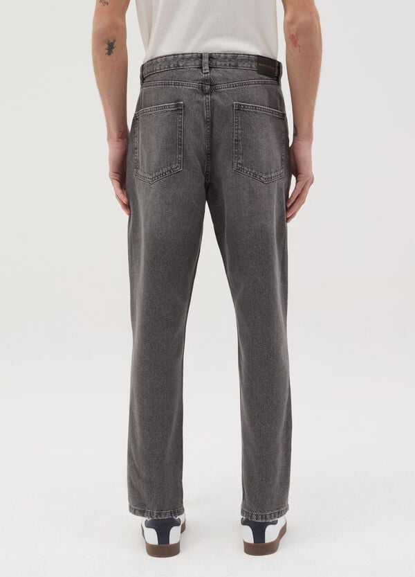 Ovs Jeans Regular Tapered Fit Con Scoloriture