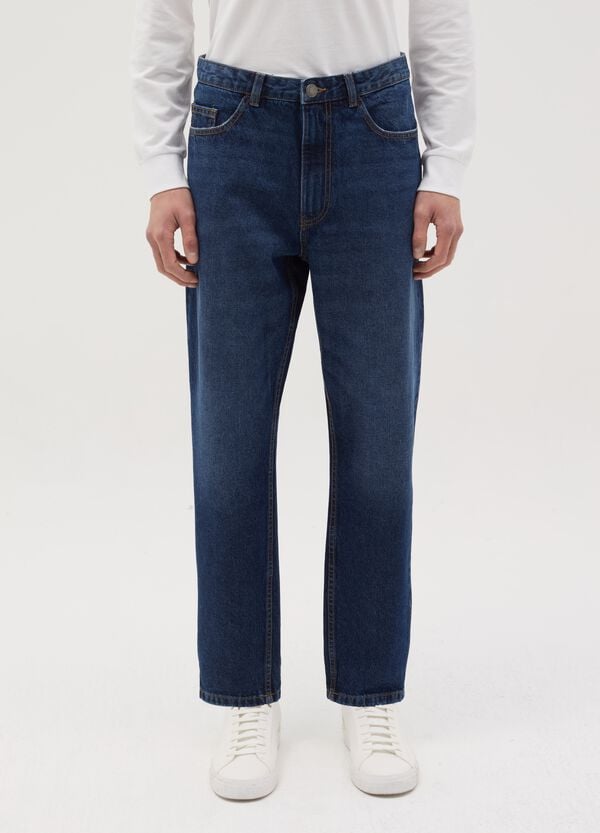 Ovs Jeans Regular Tapered Fit Con Scoloriture