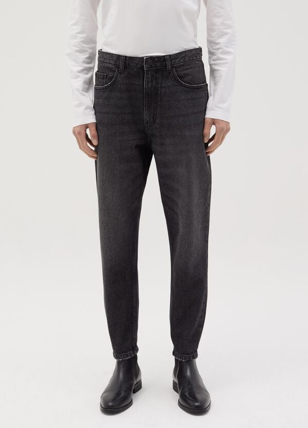 Ovs Jeans Regular Tapered Fit Con Scoloriture