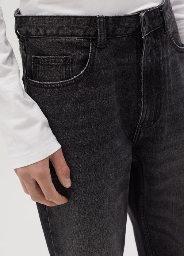 Ovs Jeans Regular Tapered Fit Con Scoloriture