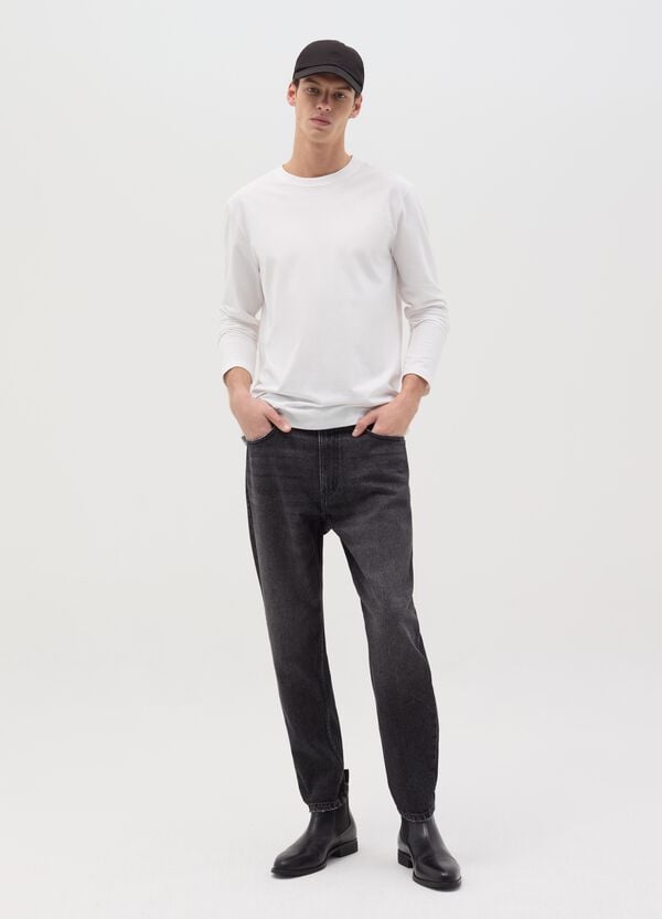 Ovs Jeans regular tapered fit con scoloriture