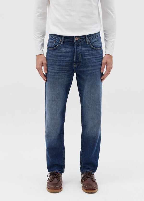 Ovs Jeans Relaxed Fit Con Scoloriture