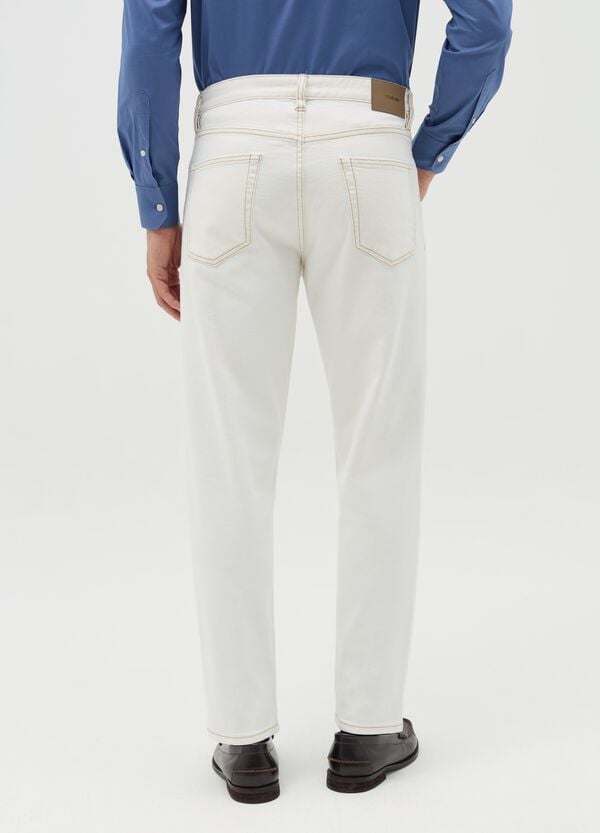 Ovs Jeans Relaxed Fit In Cotone E Canapa Stretch