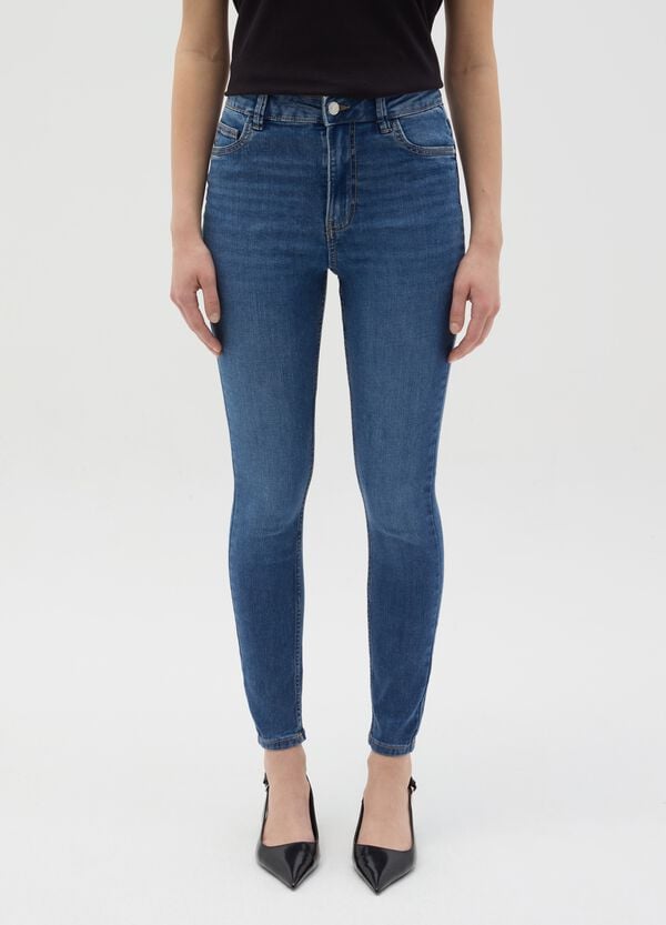 Ovs Jeans Skinny Fit A Vita Alta
