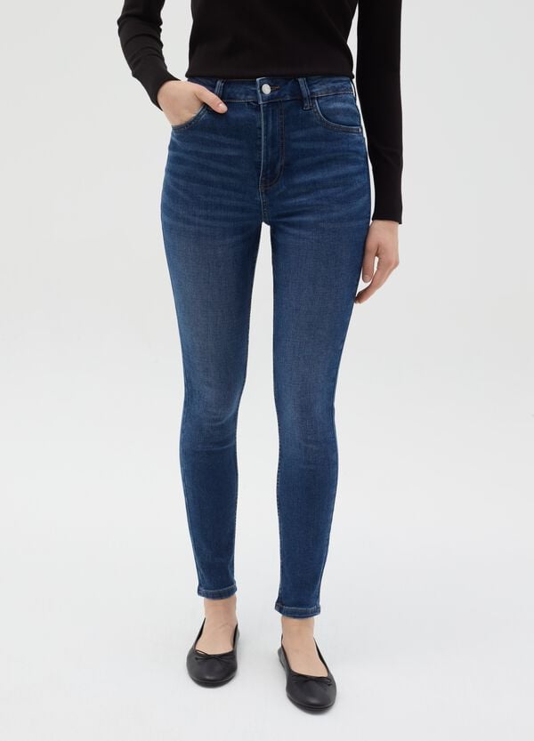 Ovs Jeans Skinny Fit A Vita Alta
