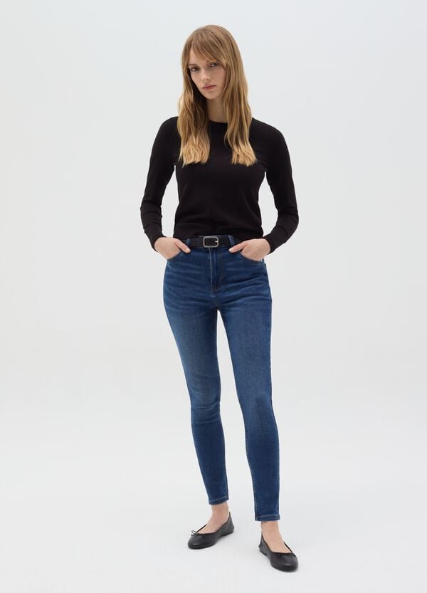Ovs Jeans skinny fit a vita alta