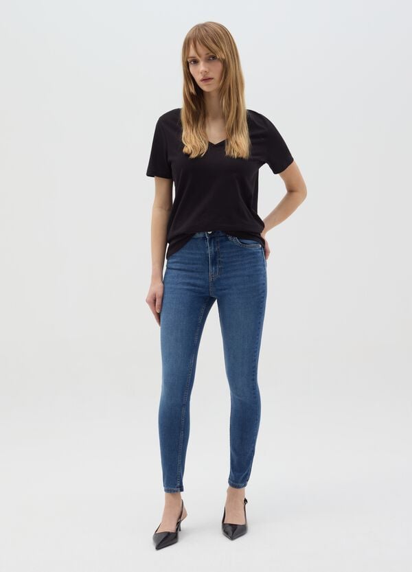 Ovs Jeans skinny fit a vita alta