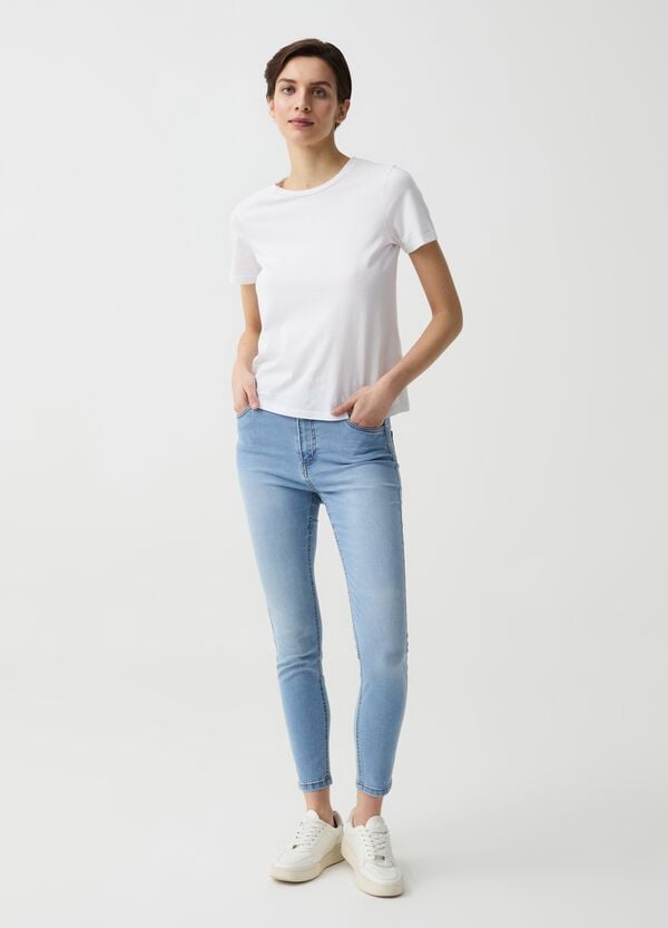 Ovs Jeans skinny fit cropped cinque tasche