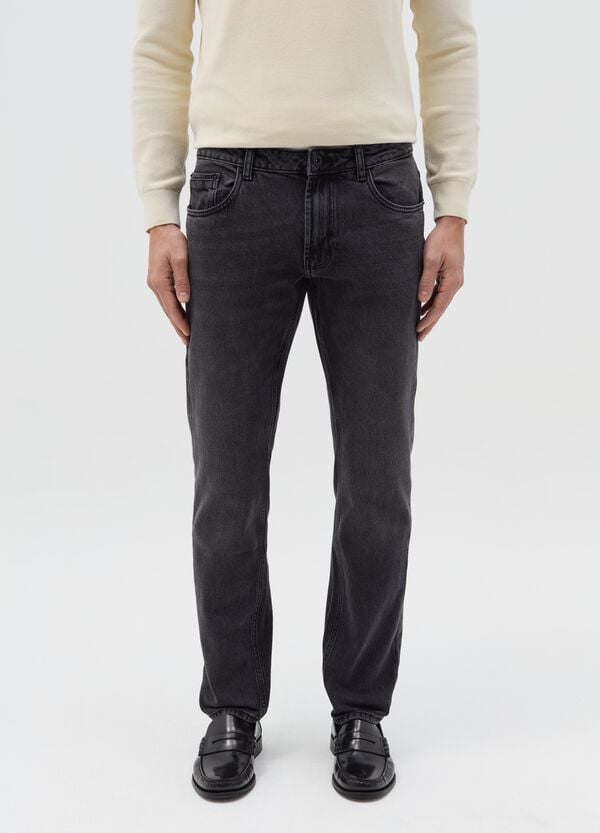 Ovs Jeans Slim Fit Acid Wash