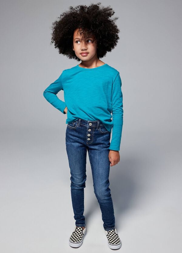 Ovs Jeans slim fit con bottoni automatici