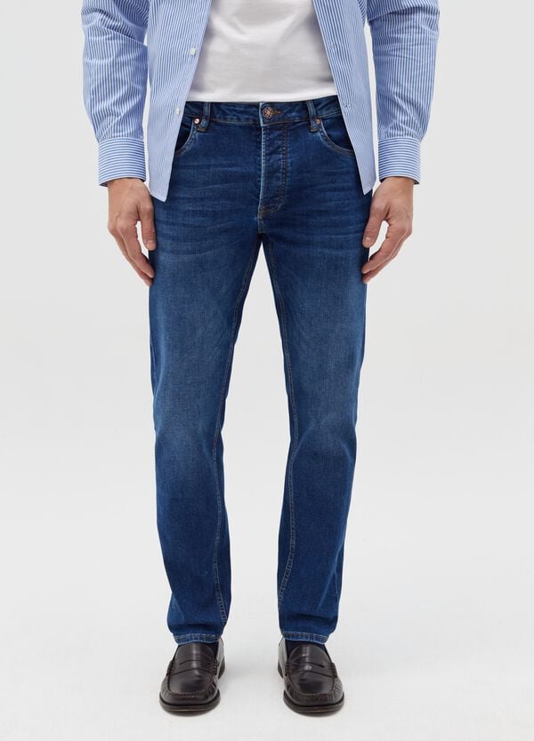 Ovs Jeans Slim Fit Con Scoloriture