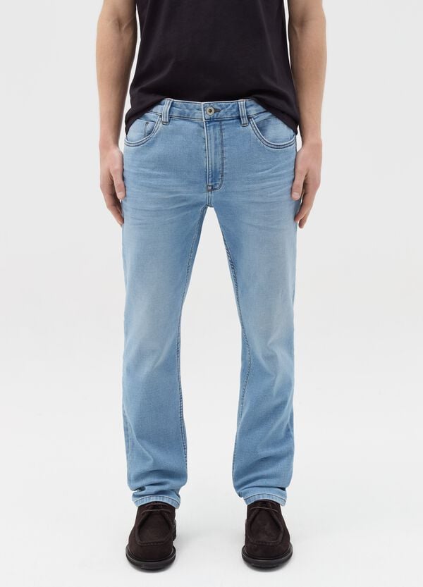 Ovs Jeans Slim Fit Con Scoloriture