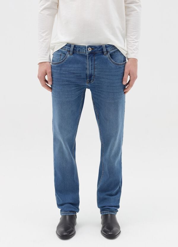Ovs Jeans Slim Fit Con Scoloriture