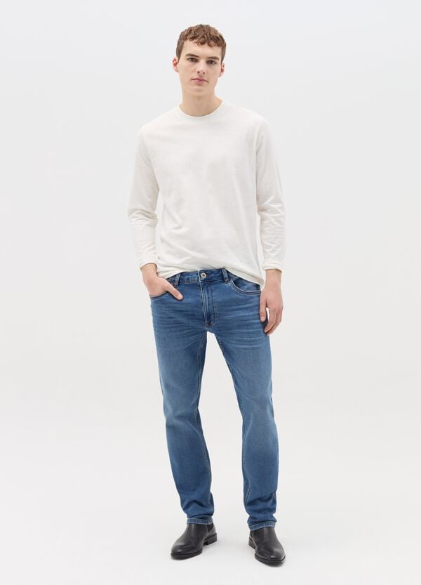 Ovs Jeans slim fit con scoloriture